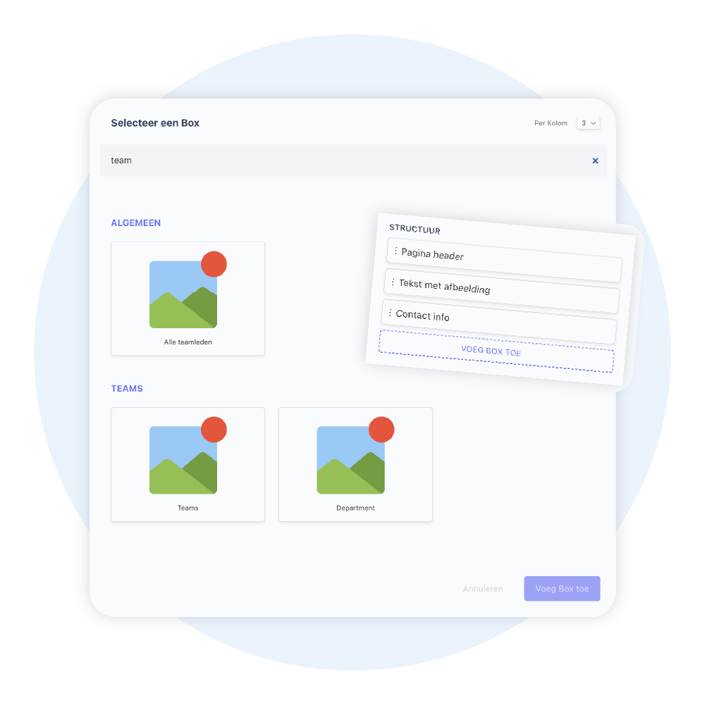 Integratie op de website