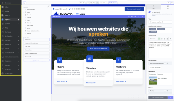 Het nieuwe CMS van Invato: Jouw website klaar voor de toekomst